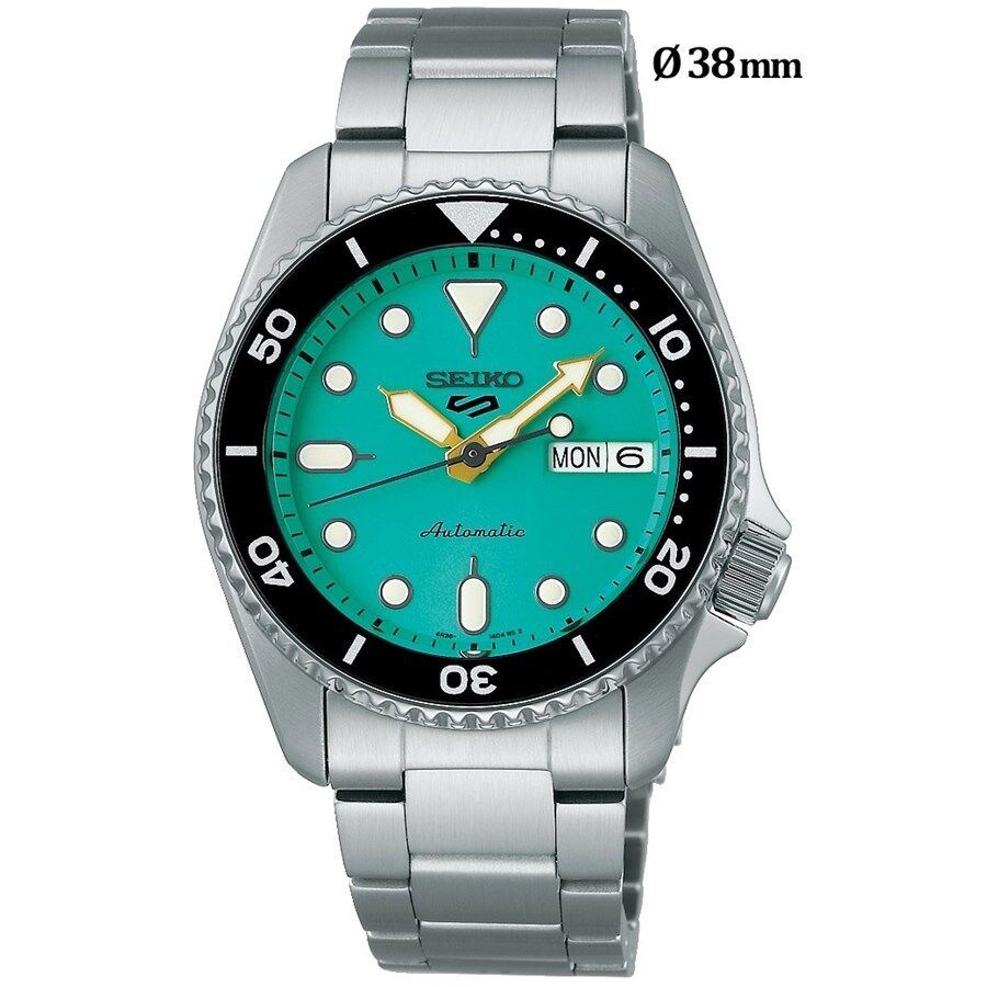 Seiko SRPK33K1 Otomatik Çelik Gri Turkuaz Kadran 10 ATM 38 mm Erkek Kol Saati