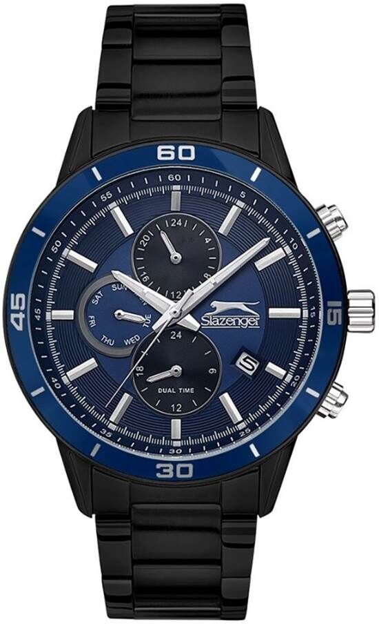 Slazenger SL.09.1576.2.03 Quartz Çelik Siyah 44 mm Erkek Kol Saati