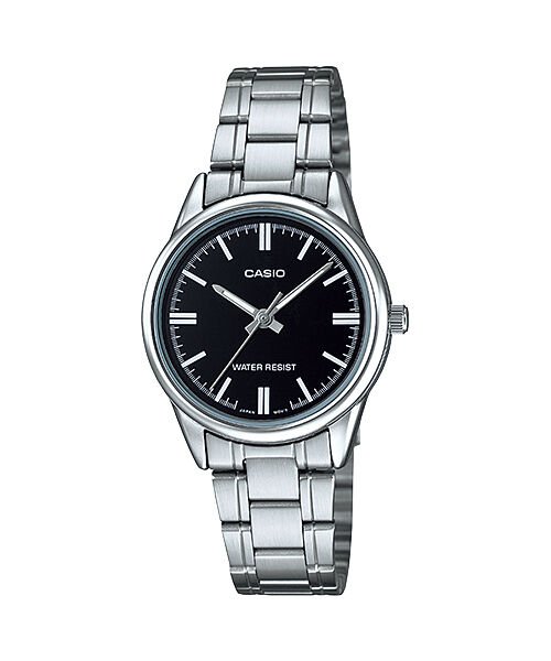 Casio LTP-V005D-1AUDF Quartz Çelik Gri Siyah Kadran 28 mm Kadın Kol Saati