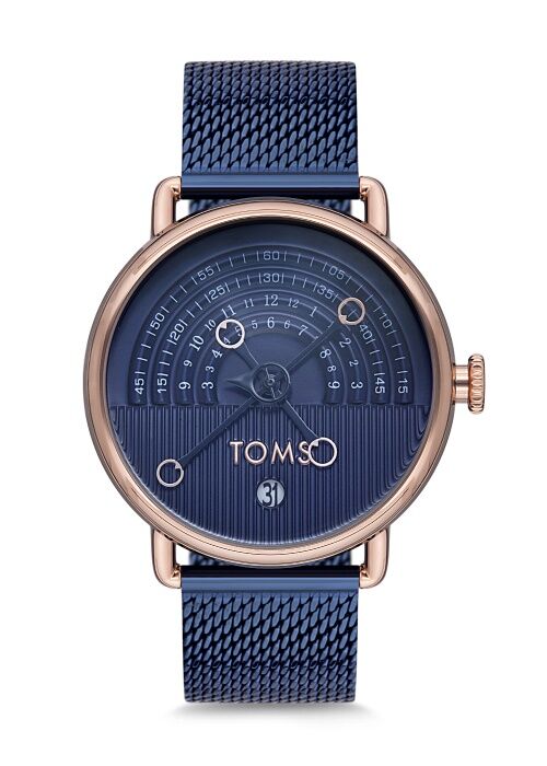 Toms Lacivert Hasır Kordon Erkek Kol Saati T1995C-1043-T T1995C-1043-T