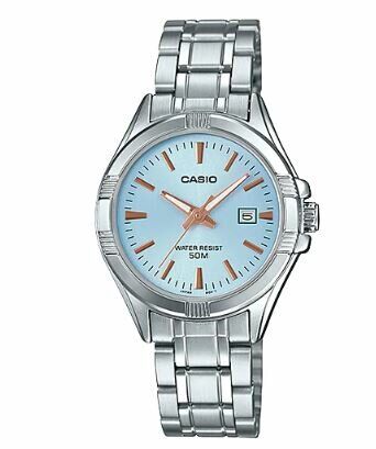 Casio LTP-1308D-2AVDF Quartz Çelik Gri Mavi Kadran 32 mm Kadın Kol Saati