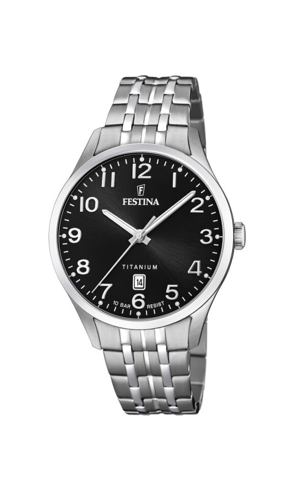 Festina F20466/3 Quartz Titanyum Gri Siyah Kadran 10 ATM 40 mm Erkek Kol Saati