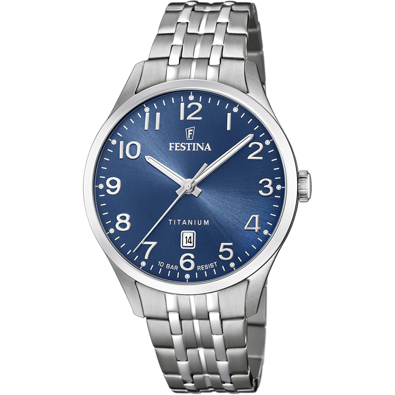 Festina F20466/2 Quartz Titanyum Gri Mavi Kadran 10 ATM 40 mm Erkek Kol Saati