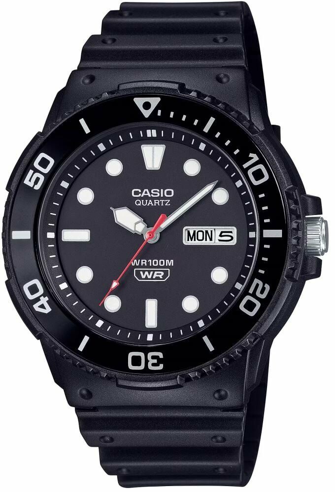 Casio MRW-230H-1E1VDF Quartz Silikon Siyah 10 ATM 45 mm Erkek Kol Saati