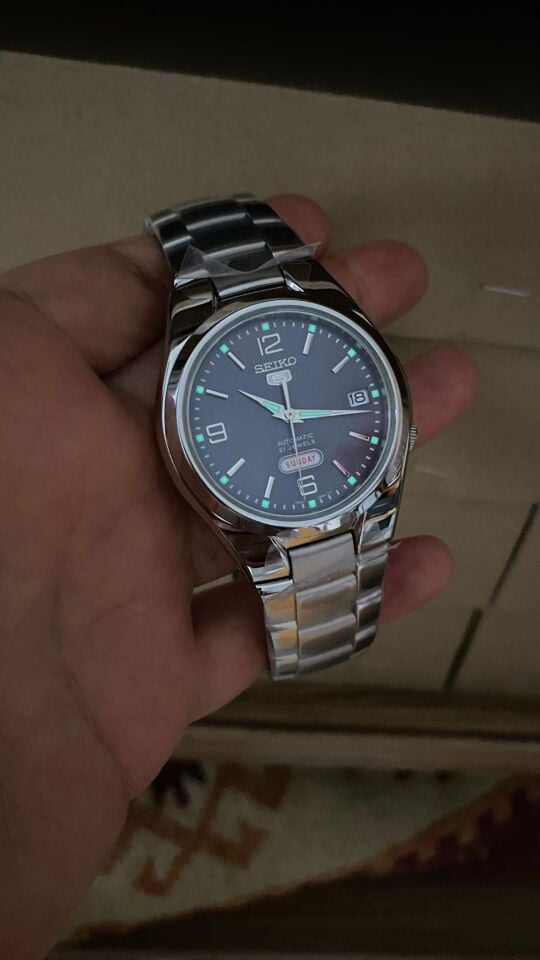Seiko 5 SNK621K1 Otomatik Çelik Gri Yeşil Kadran 39 mm Erkek Kol Saati