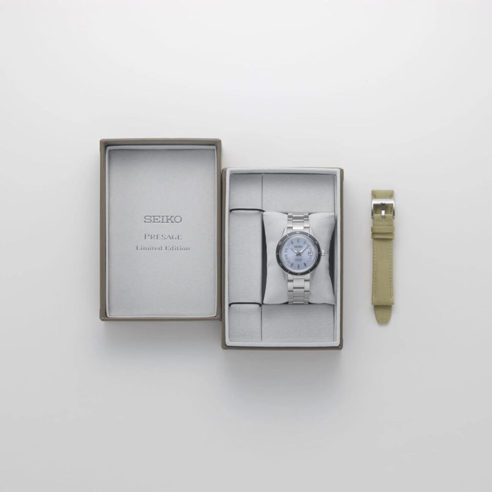 Seiko Presage SRPL19J1 Limited Edition Otomatik Çelik Gri Mavi Kadran 41 mm Erkek Kol Saati