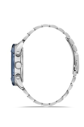 Ferro Gümüş Çelik Kordon Erkek Kol Saati FM11388A-L3 Fonksiyonları Aktif 3ATM Su Geçirmez