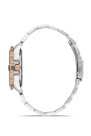 Ferro 42 mm Rose ve Gümüş Çelik Kordon Erkek Kol Saati F11238A-E2 F11238A-E2