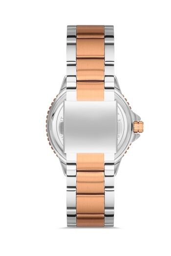 Ferro 42 mm Rose ve Gümüş Çelik Kordon Erkek Kol Saati F11238A-E2 F11238A-E2