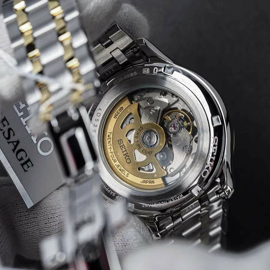 Seiko SSA464J Presage Otomatik Çelik Altın/Gri Safir Cam 42 mm Erkek Kol Saati