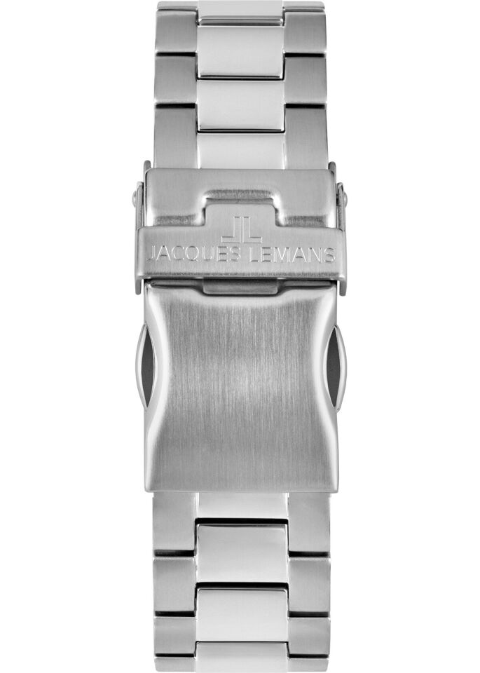Jacques Lemans Liverpool JL.1-2206J Quartz Çelik Gri Siyah Kadran 20 ATM 41 mm Erkek Kol Saati
