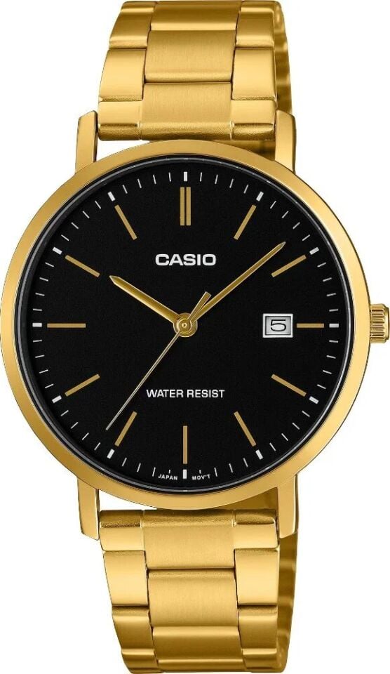 Casio MTP-VT05G-1EDF Quartz Çelik Altın Rengi Siyah Kadran 37 mm Erkek Kol Saati