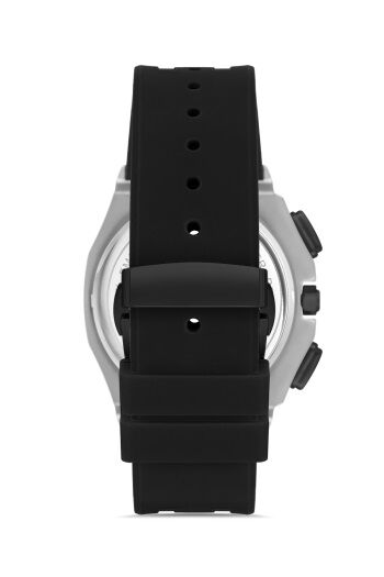 Ferro Quartz Silikon Siyah 43 mm Fonksiyonları Aktif Erkek Kol Saati