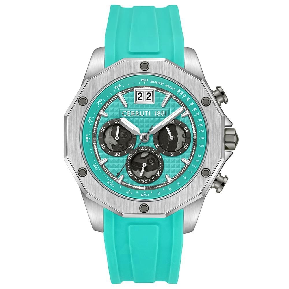 Cerruti 1881 CIWGO0019103 Quartz Silikon Yeşil 44 mm Erkek Kol Saati