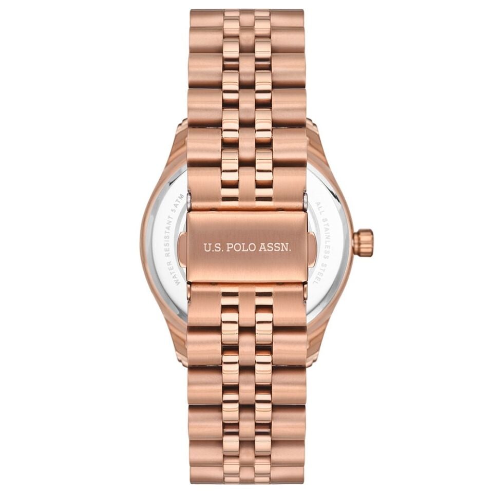 U.s Polo Assn. USPA2028-04 Quartz Çelik Rose Gold Sedef Kadran 36 mm Kadın Kol Saati