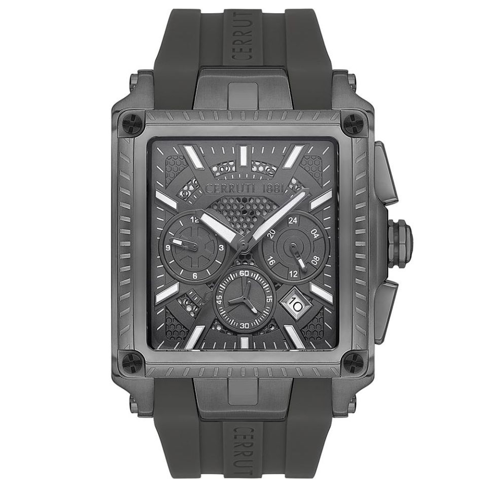 Cerruti 1881 CIWGQ0037601 Quartz Silikon Füme 56 mmx40 mm Erkek Kol Saati