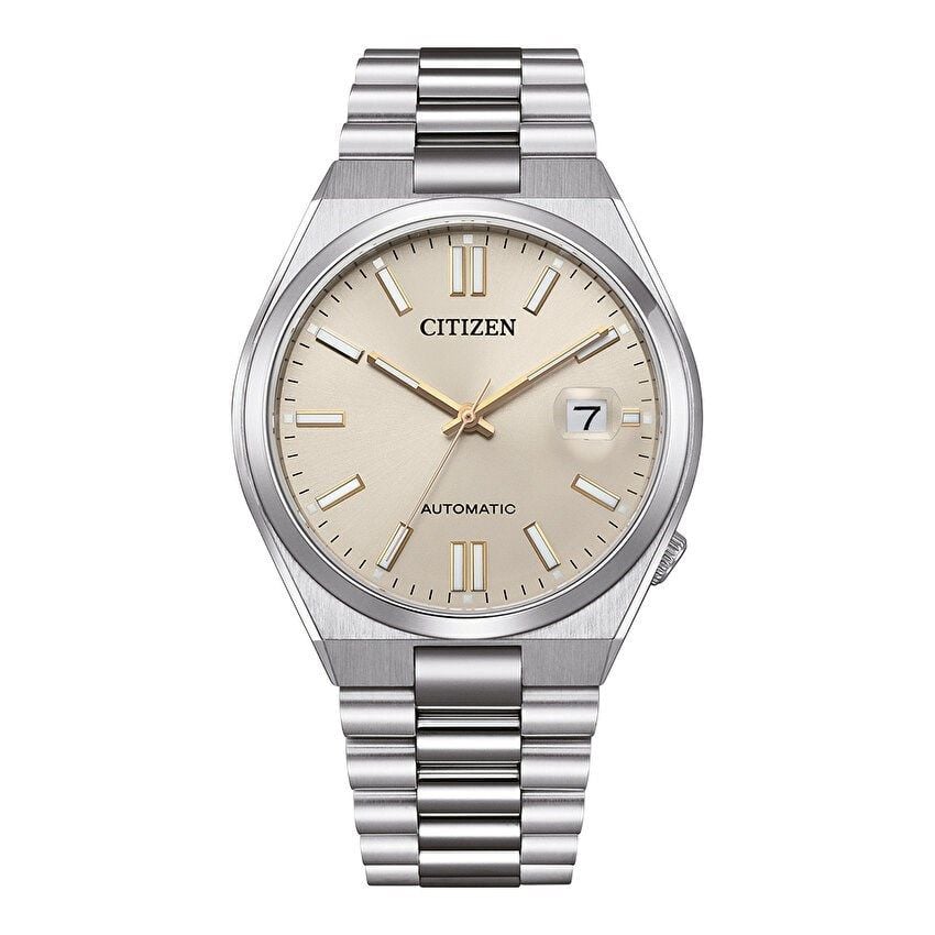 Citizen NJ0151-88W Otomatik Çelik Gri Krem Kadran Safir Cam 40 mm Erkek Kol Saati