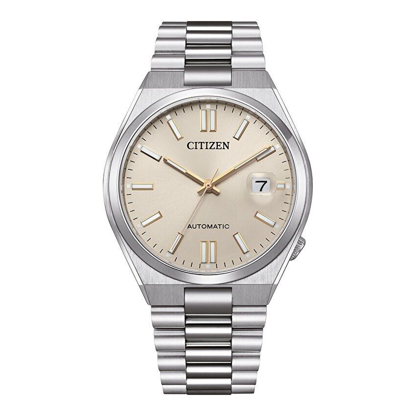 Citizen NJ0151-88W Otomatik Çelik Gri Krem Kadran Safir Cam 40 mm Erkek Kol Saati
