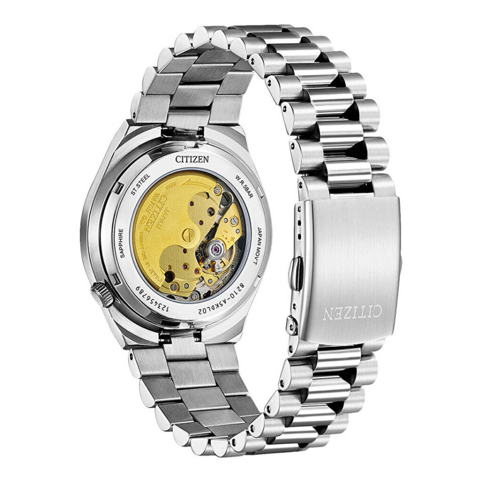 Citizen NJ0151-88W Otomatik Çelik Gri Krem Kadran Safir Cam 40 mm Erkek Kol Saati