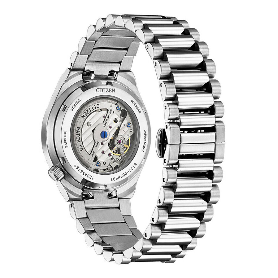 Citizen NK5010-51L Otomatik Çelik Gri Mavi Kadran Safir Cam 40 mm Erkek Kol Saati