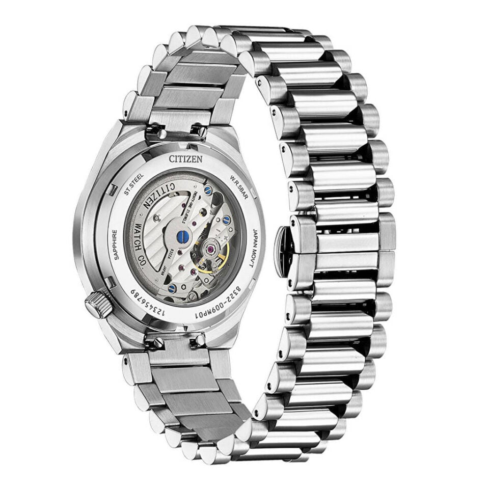 Citizen NK5010-51L Otomatik Çelik Gri Mavi Kadran Safir Cam 40 mm Erkek Kol Saati