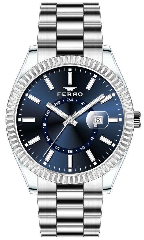 Ferro F11288A-A3 43 mm Gümüş Erkek Saat