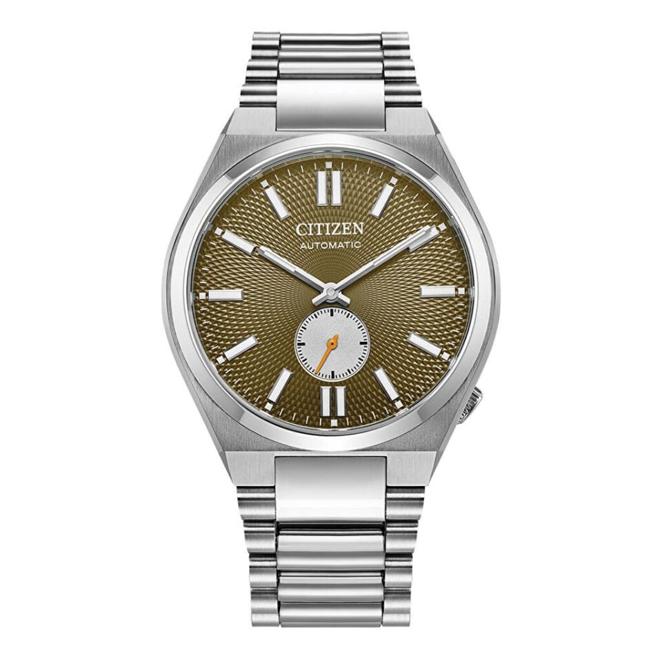Citizen NK5010-51X Otomatik Çelik Gri Yeşil Kadran Safir Cam 40 mm Erkek Kol Saati
