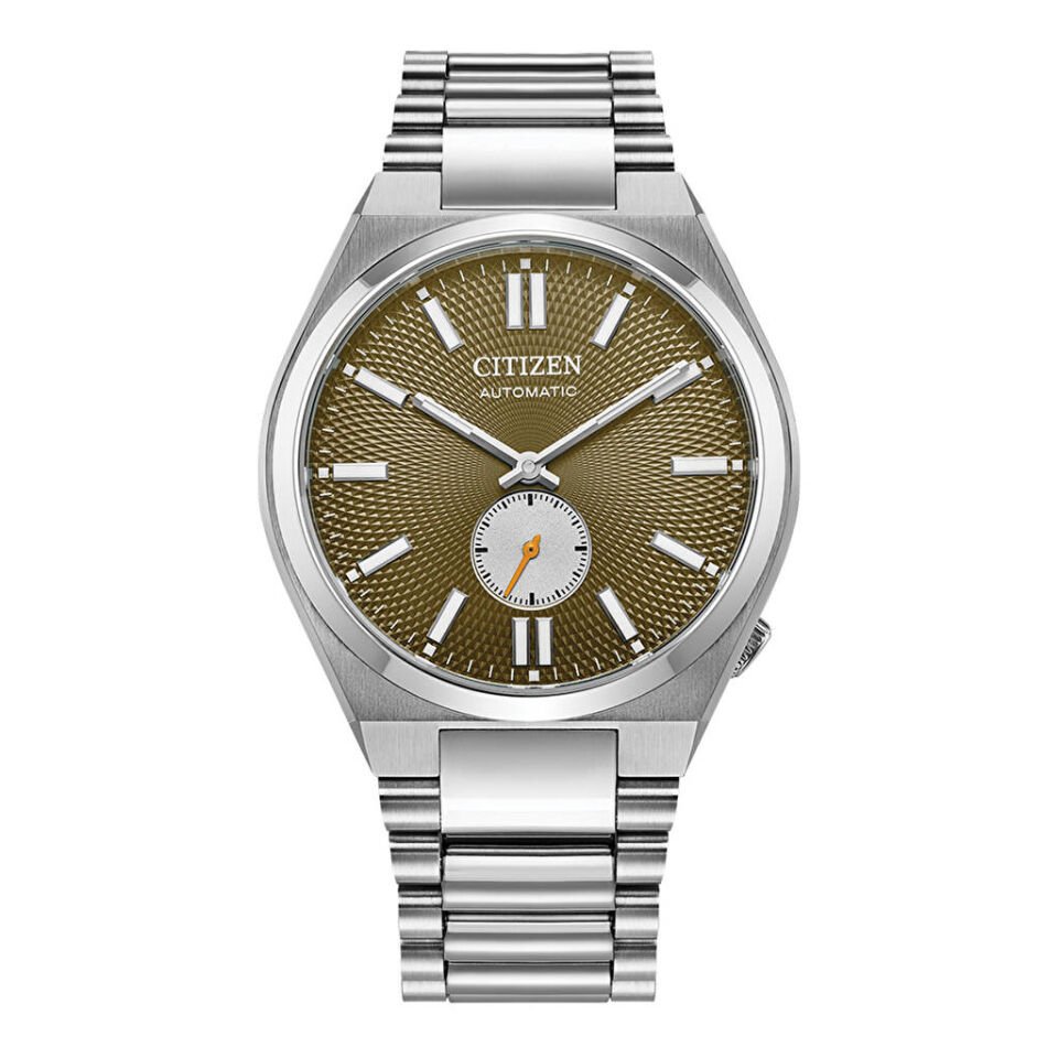 Citizen NK5010-51X Otomatik Çelik Gri Yeşil Kadran Safir Cam 40 mm Erkek Kol Saati