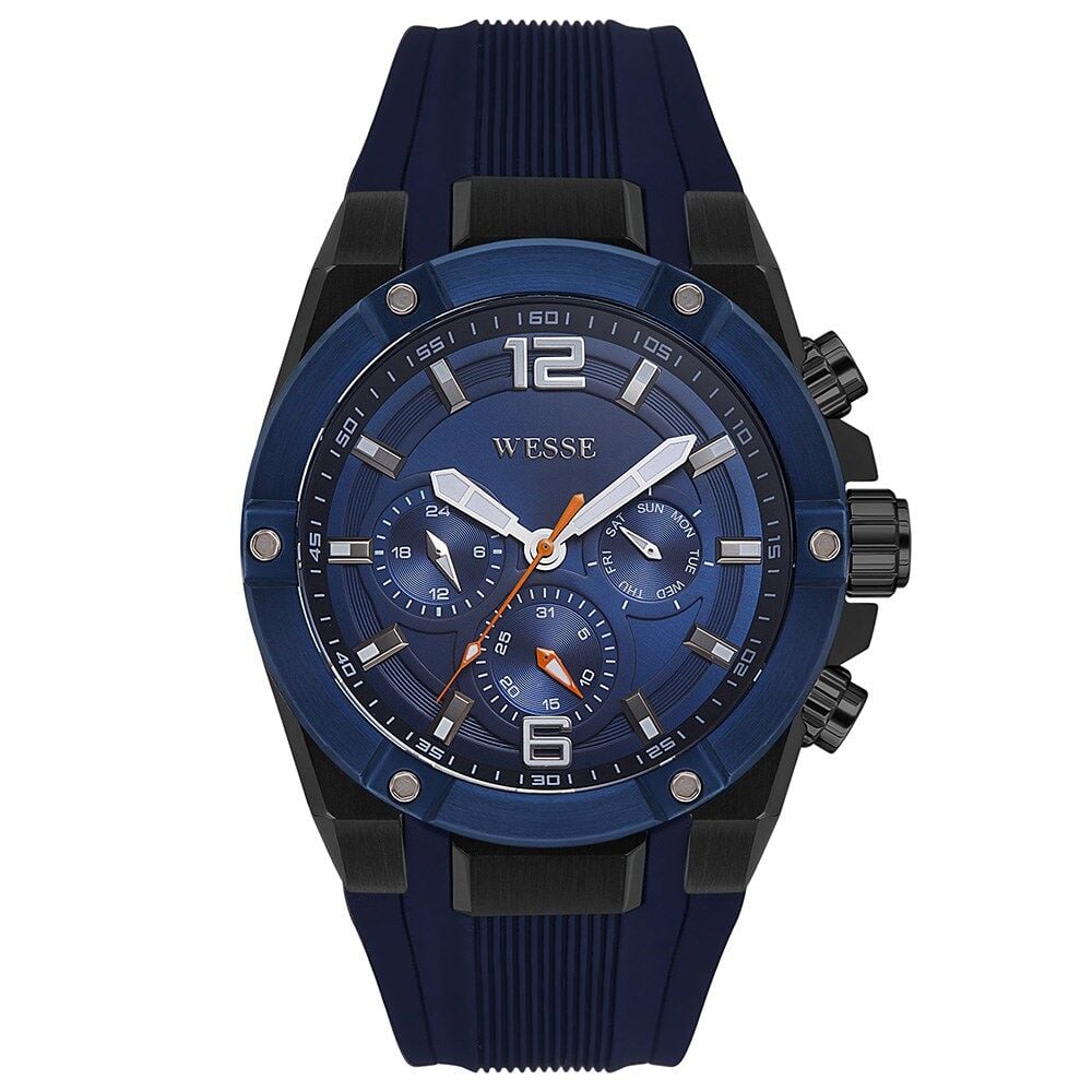 Wesse WWG201609 Quartz Silikon Mavi 47 mm Erkek Kol Saati