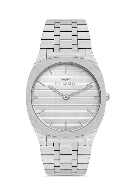 Ferro FM43004A-A Quartz Çelik Gri 39 mm Erkek Kol Saati
