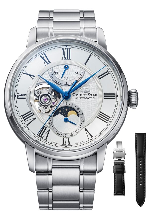 Orient Star Sun&Moon RE-BT0005S00B Otomatik Çelik Gri Safir Cam 41 mm Erkek Kol Saati