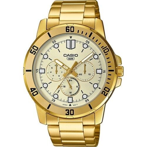 Casio MTP-VD300G-9EUDF Quartz Çelik Altın Rengi 45 mm Erkek Kol Saati