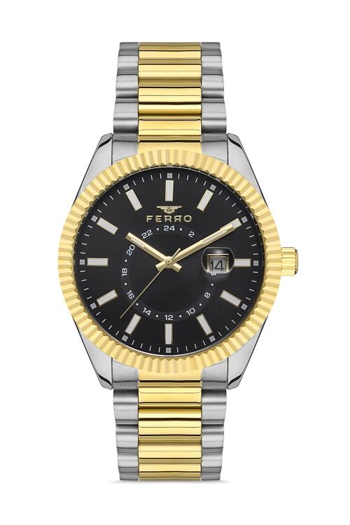 Ferro F11288A-D2 43 mm Gold Erkek Kol Saati
