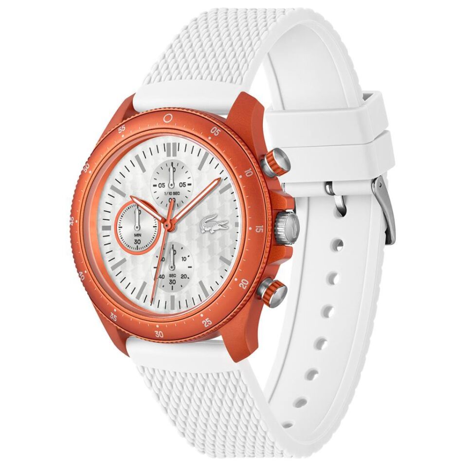 Lacoste 2011329 Quartz Silikon Beyaz 43 mm Erkek Kol Saati