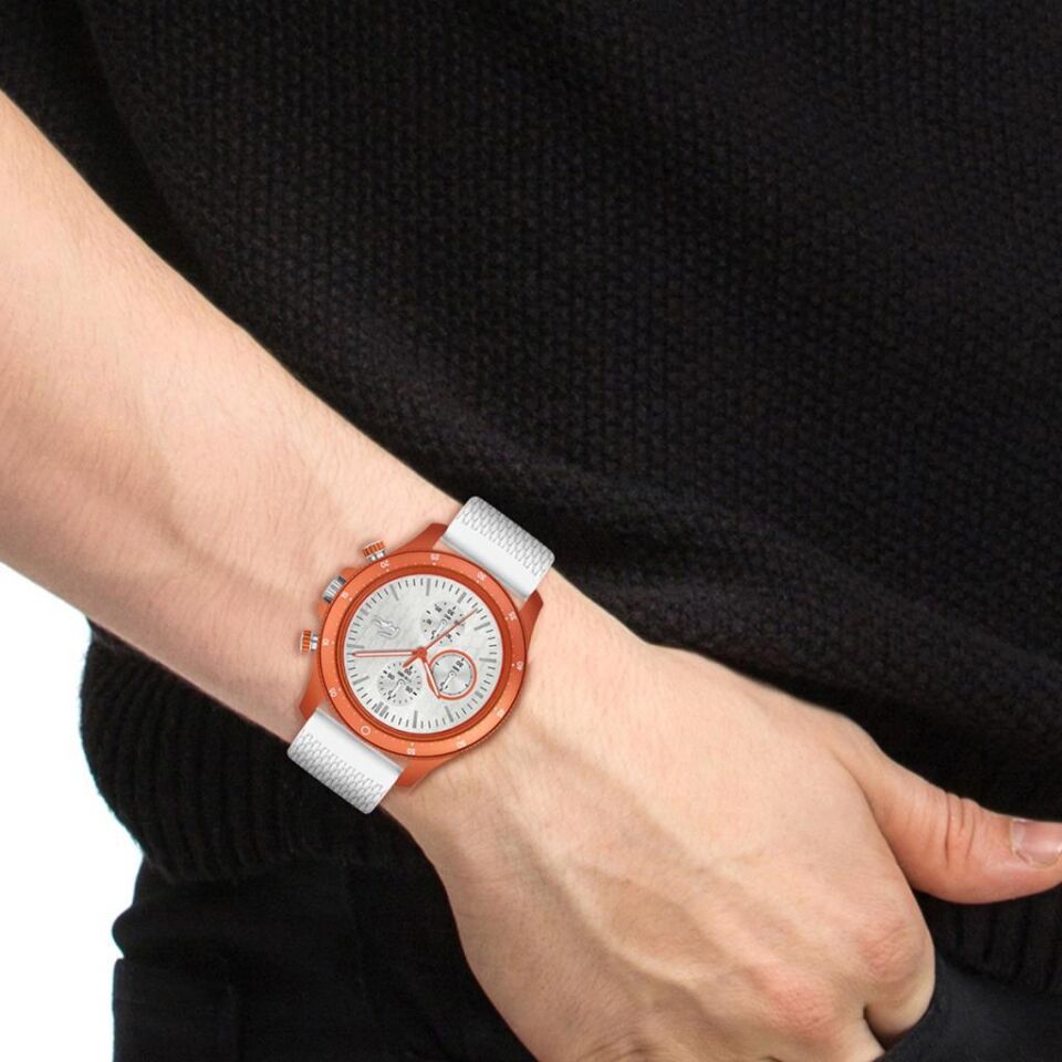 Lacoste 2011329 Quartz Silikon Beyaz 43 mm Erkek Kol Saati