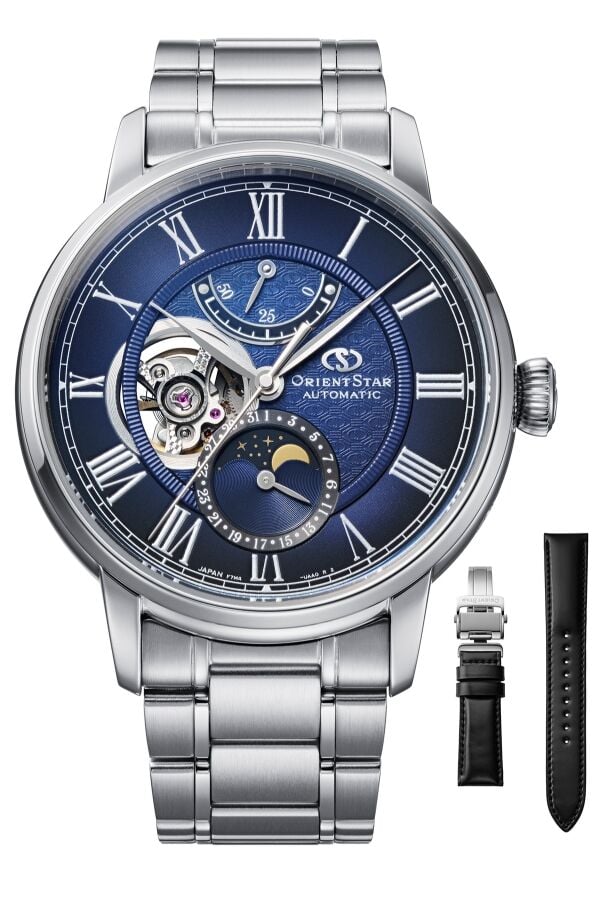 Orient Star Sun&Moon RE-BT0006L00B Otomatik Çelik Lacivert Kadran Safir Cam 41 mm Erkek Kol Saati
