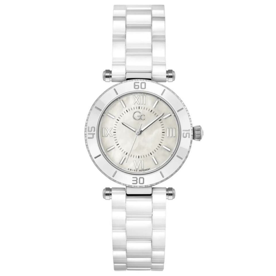 Gc GCZ05008L1MF Quartz Çelik Gri Beyaz Kadran 10 ATM 34 mm Kadın Kol Saati