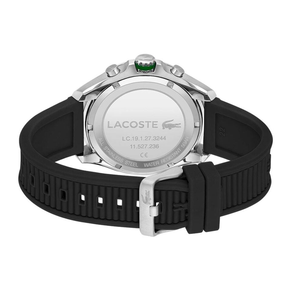 Lacoste 2011152 44 mm Siyah Erkek Kol Saati
