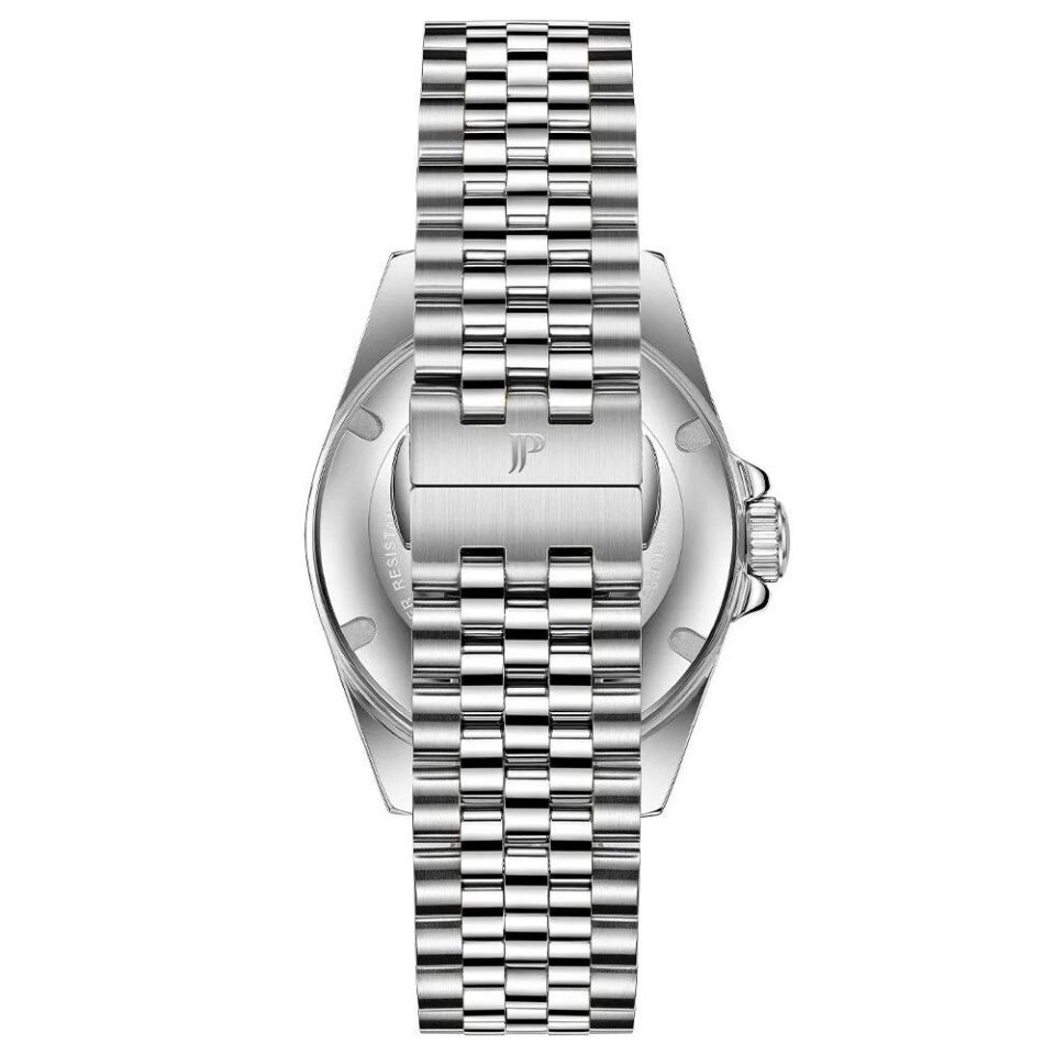 Jacques Philippe JPQGS591336V2 Swiss Made Quartz Çelik Gri Lacivert Kadran Safir Cam 40 mm Erkek Kol Saati