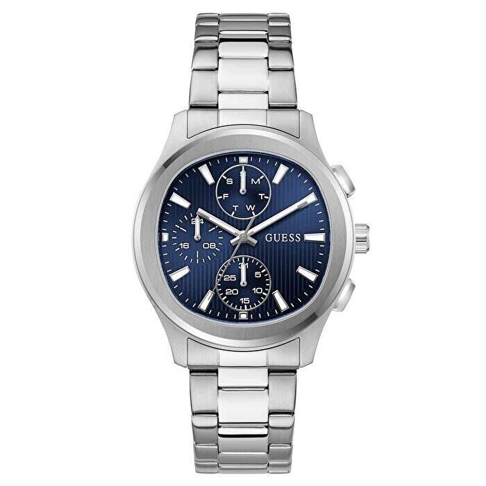 Guess GUGW1048G7 Quartz Çelik Gri Lacivert Kadran 40 mm Erkek Kol Saati