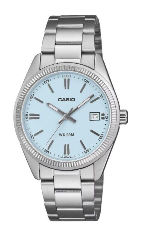 Casio UTP-1302PD-2A2VDF Quatz Çelik Gri Turkuaz Kadran 35 mm Erkek Kol Saati