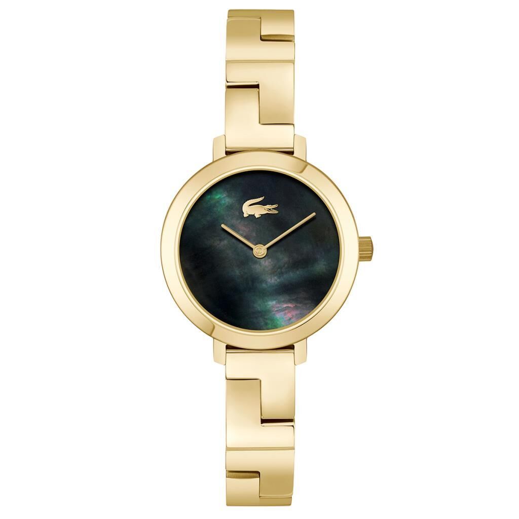 Lacoste 2001375 Quartz Çelik Altın Rengi Yeşil Sedef Kadran 28 mm Kadın Kol Saati
