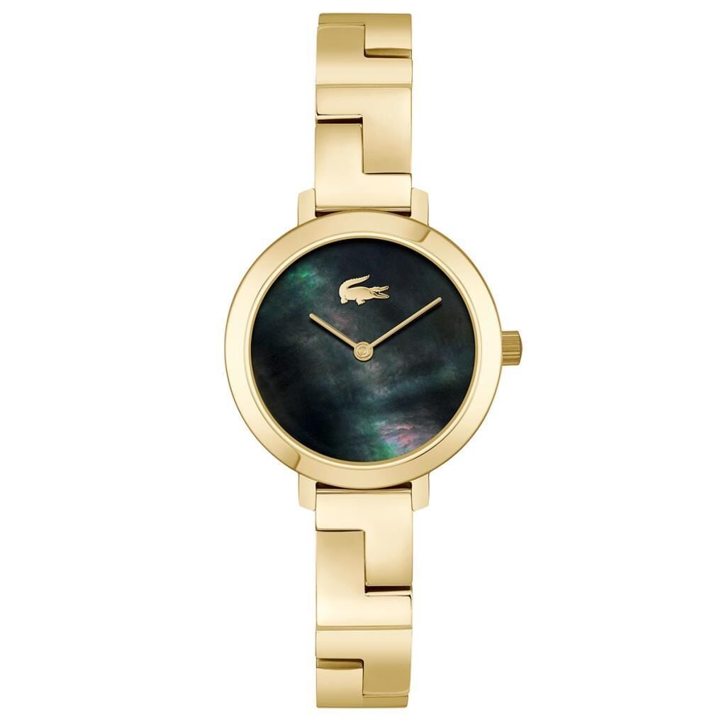 Lacoste 2001375 Quartz Çelik Altın Rengi Yeşil Sedef Kadran 28 mm Kadın Kol Saati