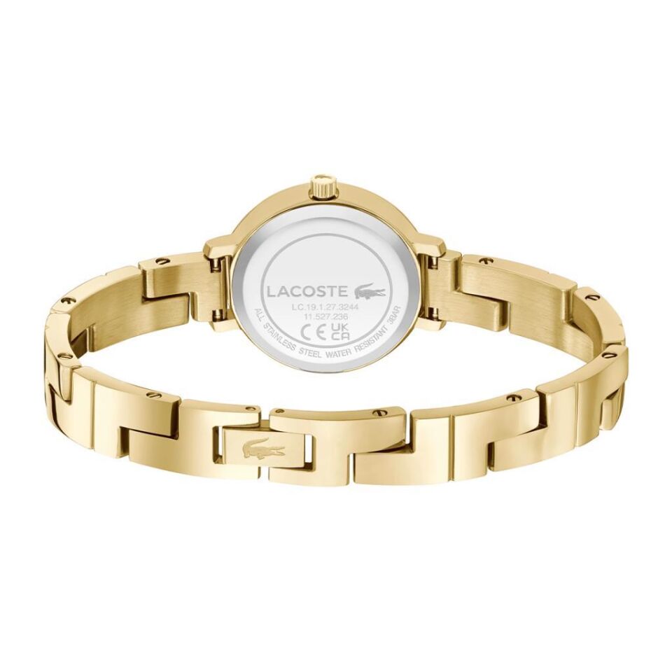 Lacoste 2001375 Quartz Çelik Altın Rengi Yeşil Sedef Kadran 28 mm Kadın Kol Saati