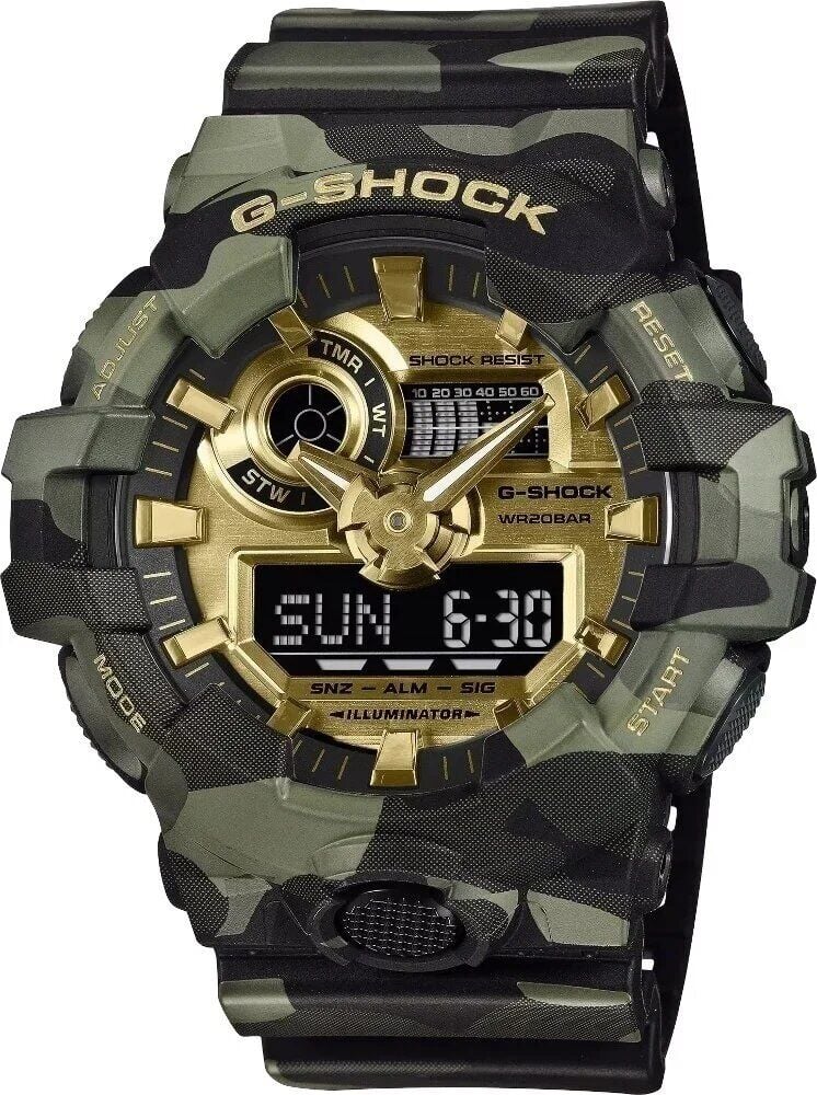 Casio GA-700CMG-3ADR Quartz Silikon Bicolor 20 ATM 53 mm Erkek Kol Saati