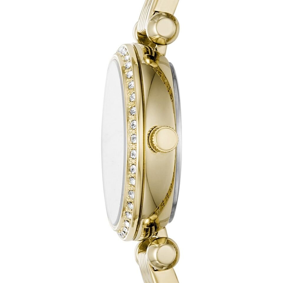 Fossil FBQ3503 Quartz Çelik Altın Rengi Beyaz Kadran 26 mm Kadın Kol Saati