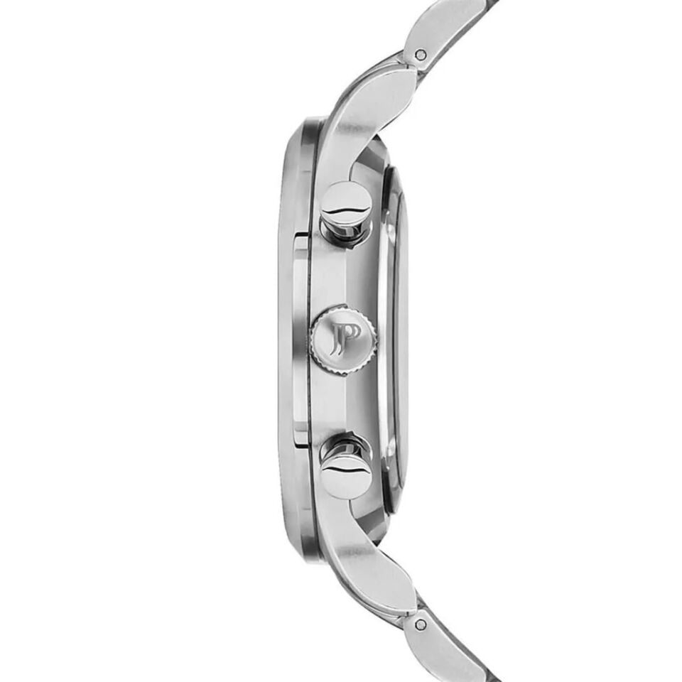 Jacques Philippe JPQGC0313X6N Swiss Made Quartz Çelik Gri Yeşil Kadran Safir 43 mm Erkek Kol Saati