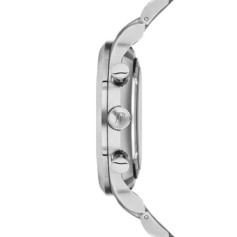 Jacques Philippe JPQGC0313X6N Swiss Made Quartz Çelik Gri Yeşil Kadran Safir 43 mm Erkek Kol Saati