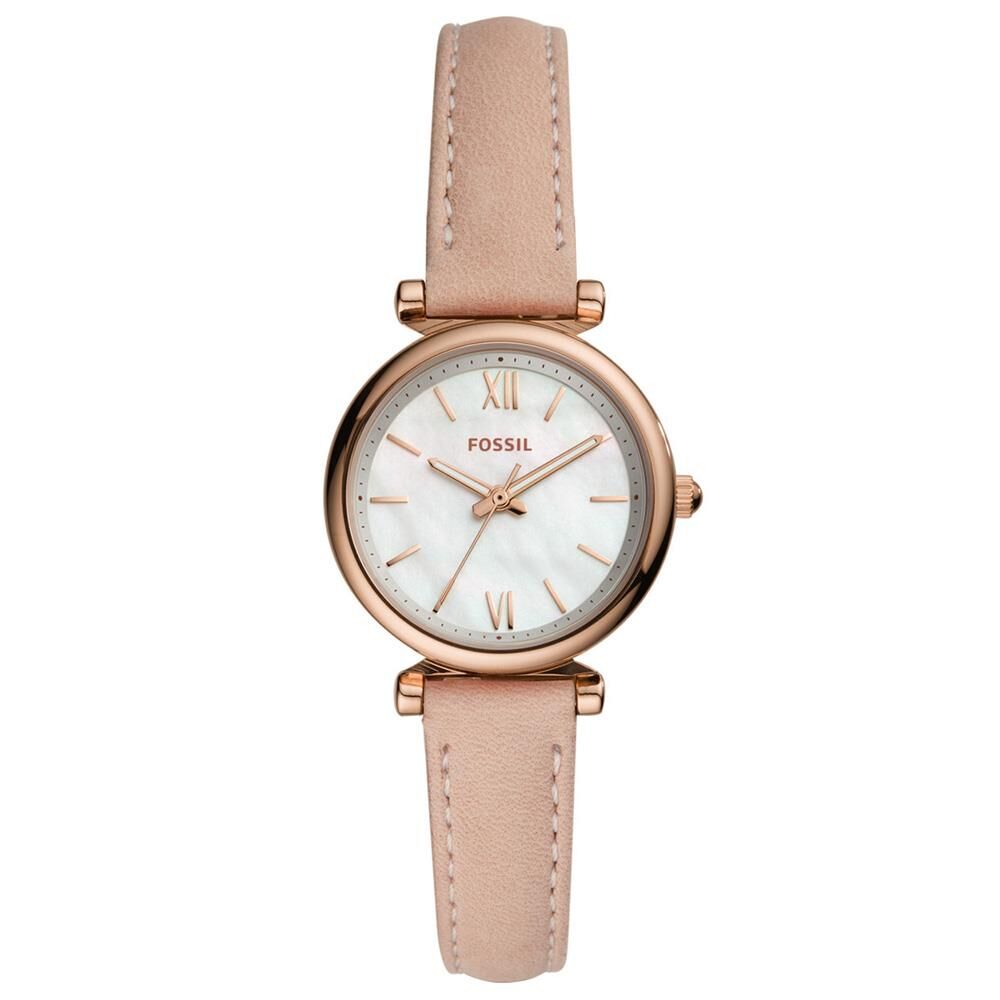 Fossil FES4699 Quartz Deri Pembe 28 mm Kadın Kol Saati