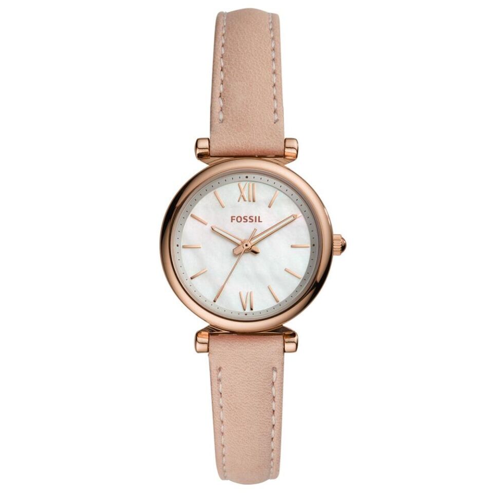 Fossil FES4699 Quartz Deri Pembe 28 mm Kadın Kol Saati